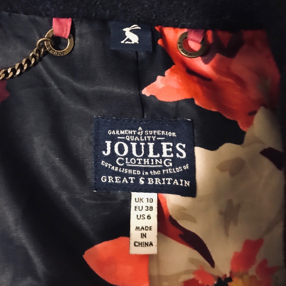 Joules Wool Coat - Picture 3 of 8